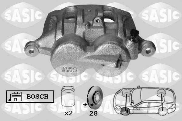 Sasic 6506162 - Тормозной суппорт autospares.lv