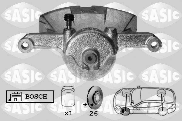 Sasic 6506180 - Тормозной суппорт autospares.lv