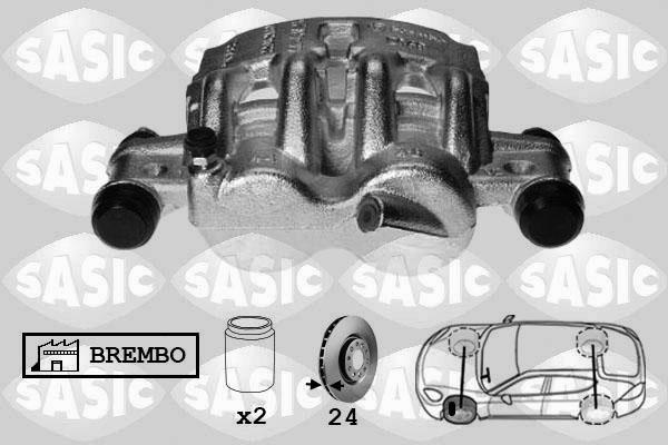 Sasic 6500058 - Тормозной суппорт autospares.lv