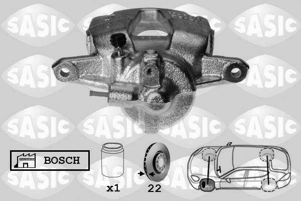 Sasic 6500038 - Тормозной суппорт autospares.lv