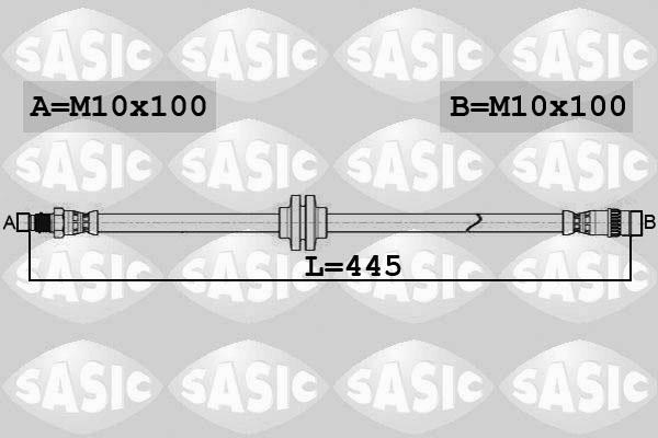 Sasic 6604041 - Тормозной шланг autospares.lv