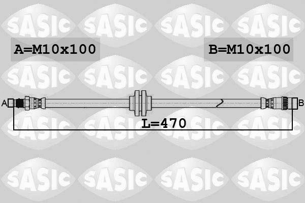 Sasic 6604042 - Тормозной шланг autospares.lv