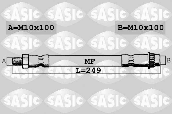 Sasic 6604001 - Тормозной шланг autospares.lv