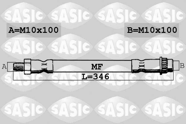 Sasic SBH4080 - Тормозной шланг autospares.lv