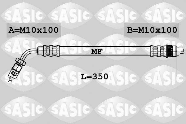 Sasic 6604019 - Тормозной шланг autospares.lv