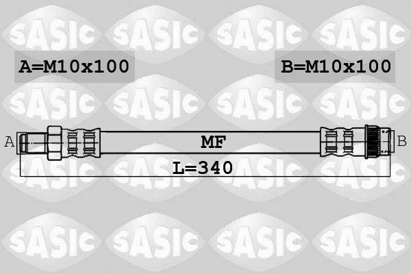 Sasic 6604011 - Тормозной шланг autospares.lv