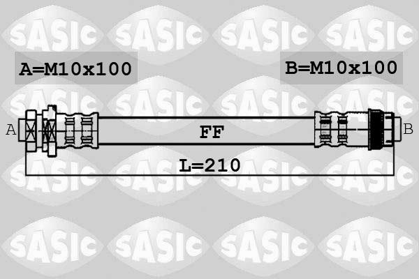 Sasic 6604018 - Тормозной шланг autospares.lv