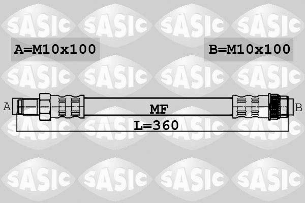 Sasic 6604039 - Тормозной шланг autospares.lv