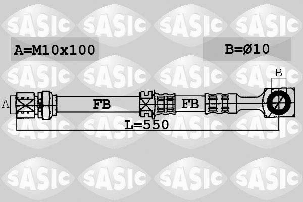 Sasic 6606099 - Тормозной шланг autospares.lv