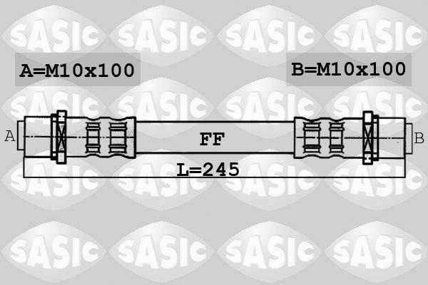 Sasic 6606045 - Тормозной шланг autospares.lv