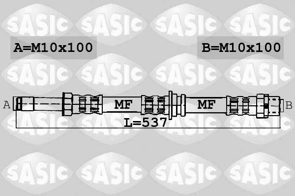 Sasic 6606040 - Тормозной шланг autospares.lv