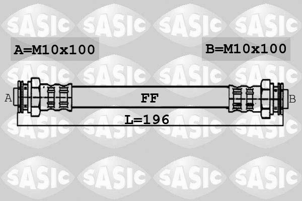 Sasic 6606069 - Тормозной шланг autospares.lv