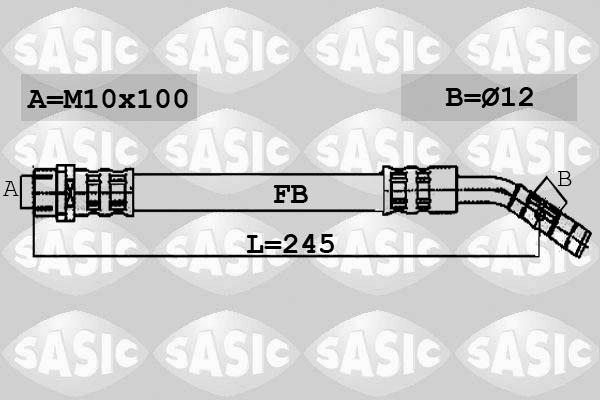 Sasic 6606062 - Тормозной шланг autospares.lv