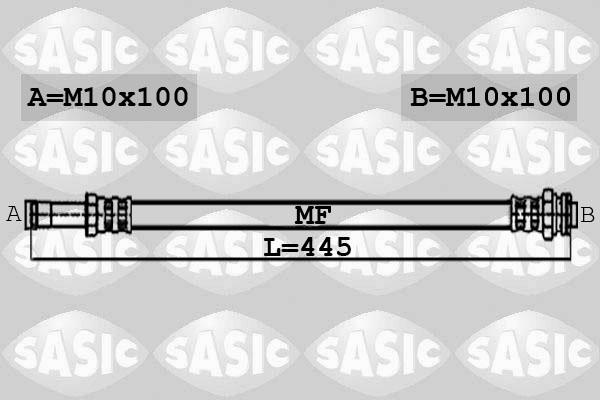 Sasic 6606067 - Тормозной шланг autospares.lv