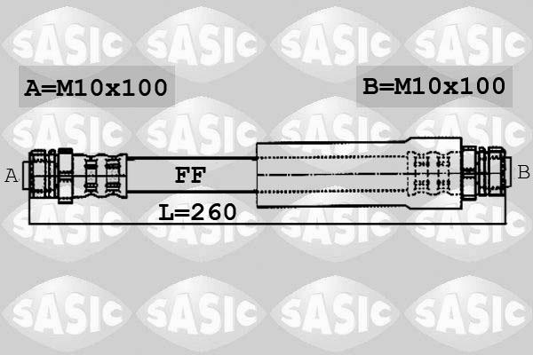 Sasic 6606009 - Тормозной шланг autospares.lv