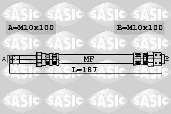 Sasic 6606006 - Тормозной шланг autospares.lv