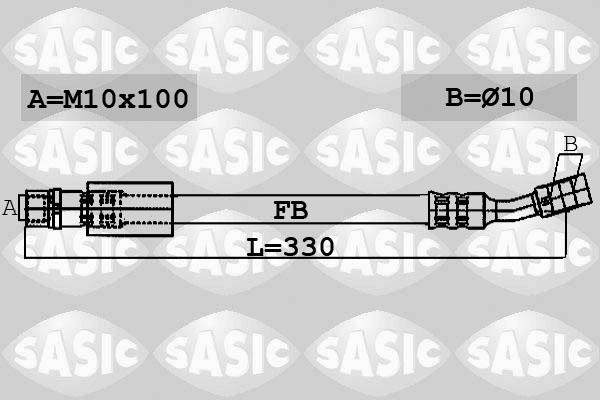 Sasic 6606084 - Тормозной шланг autospares.lv