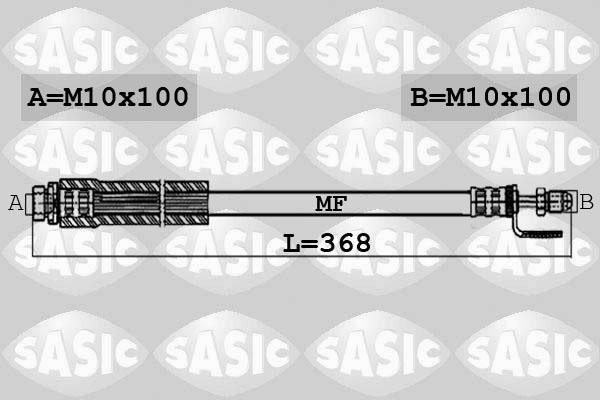 Sasic 6606080 - Тормозной шланг autospares.lv