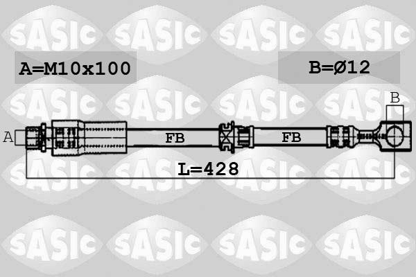 Sasic 6606083 - Тормозной шланг autospares.lv