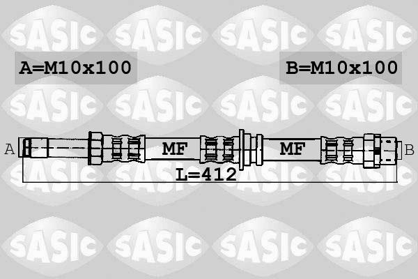 Sasic 6606035 - Тормозной шланг autospares.lv