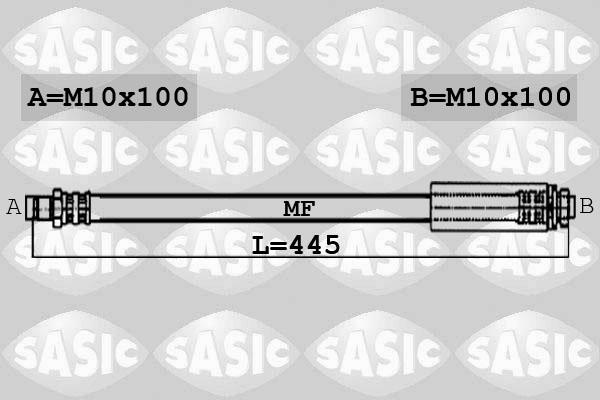 Sasic 6606031 - Тормозной шланг autospares.lv