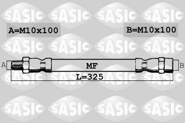 Sasic 6606037 - Тормозной шланг autospares.lv