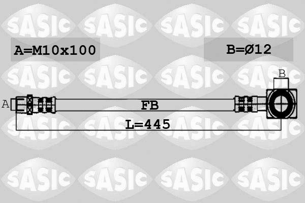 Sasic 6606020 - Тормозной шланг autospares.lv