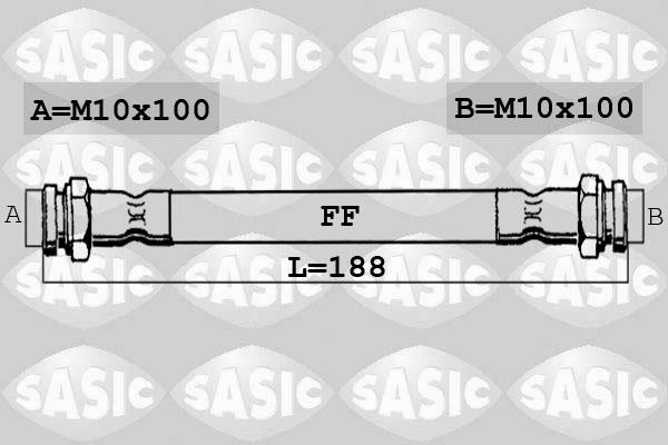 Sasic 6606028 - Тормозной шланг autospares.lv