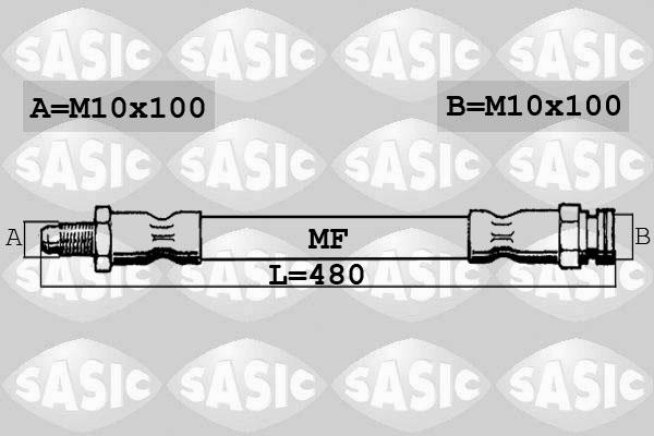 Sasic 6606023 - Тормозной шланг autospares.lv