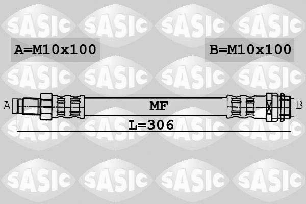 Sasic 6606073 - Тормозной шланг autospares.lv