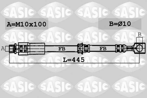 Sasic 6606193 - Тормозной шланг autospares.lv