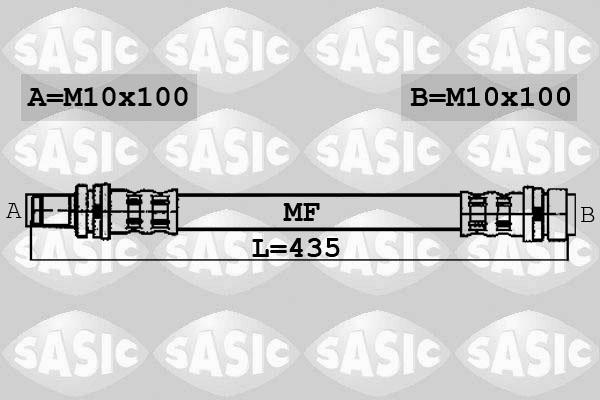 Sasic 6606192 - Тормозной шланг autospares.lv