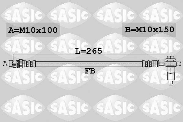 Sasic 6606170 - Тормозной шланг autospares.lv