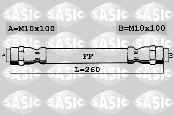 Sasic 6606100 - Тормозной шланг autospares.lv