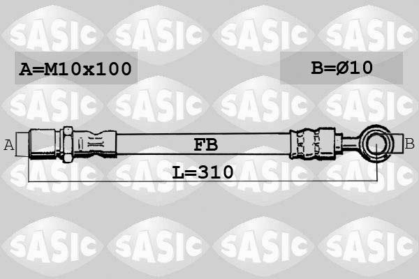 Sasic 6606109 - Тормозной шланг autospares.lv