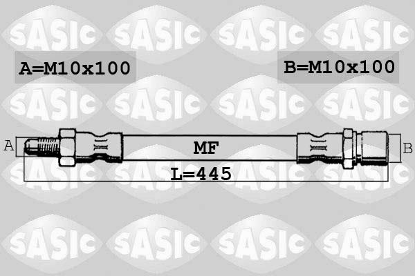 Sasic 6606110 - Тормозной шланг autospares.lv