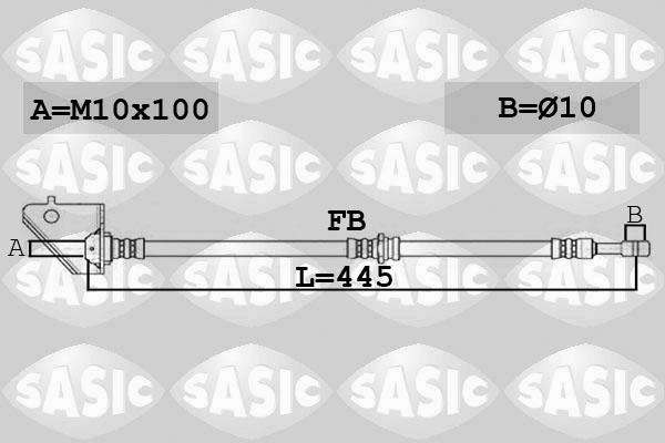 Sasic 6606137 - Тормозной шланг autospares.lv