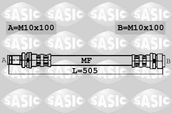 Sasic 6606171 - Тормозной шланг autospares.lv