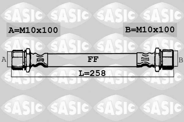 Sasic 6606204 - Тормозной шланг autospares.lv