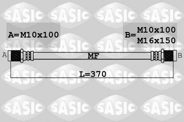 Sasic 6606239 - Тормозной шланг autospares.lv