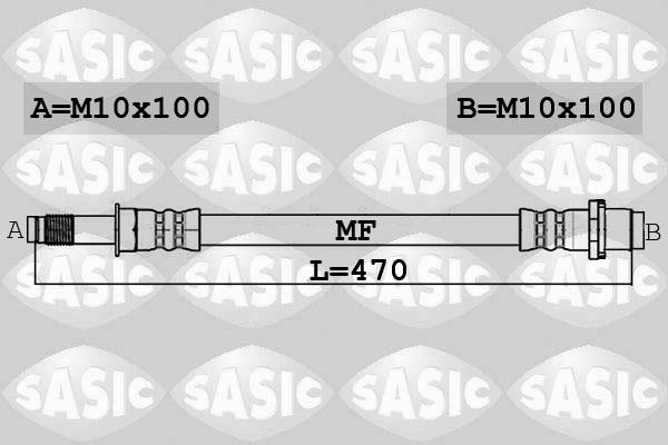 Sasic 6606230 - Тормозной шланг autospares.lv