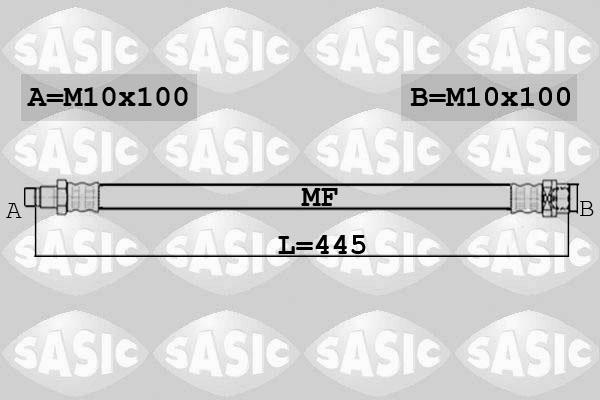 Sasic 6606228 - Тормозной шланг autospares.lv