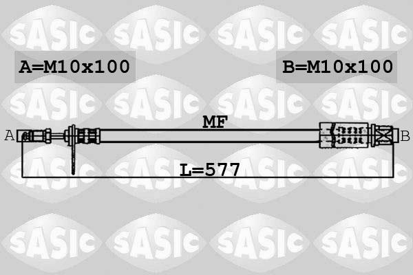 Sasic 6600004 - Тормозной шланг autospares.lv