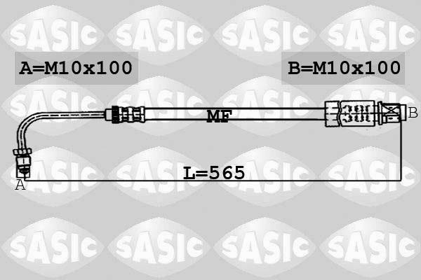 Sasic 6600022 - Тормозной шланг autospares.lv