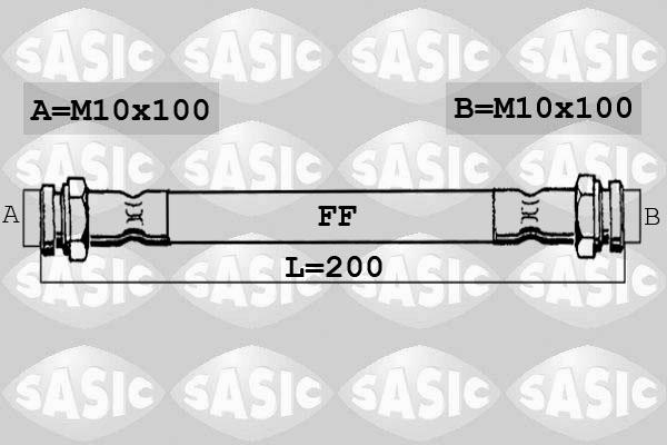 Sasic 6600034 - Тормозной шланг autospares.lv