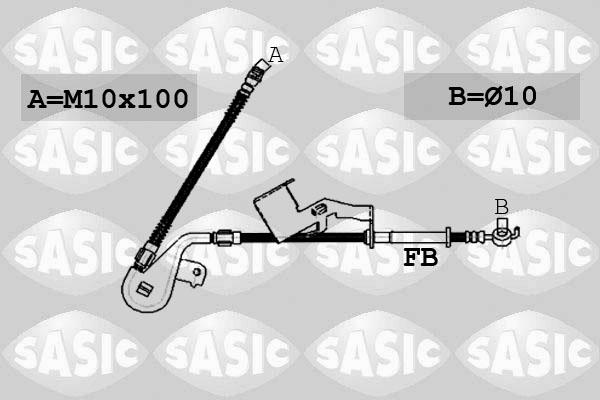 Sasic 6600029 - Тормозной шланг autospares.lv