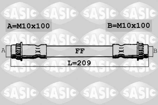 Sasic 6600025 - Тормозной шланг autospares.lv