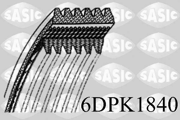 Sasic 6DPK1840 - Поликлиновой ремень autospares.lv