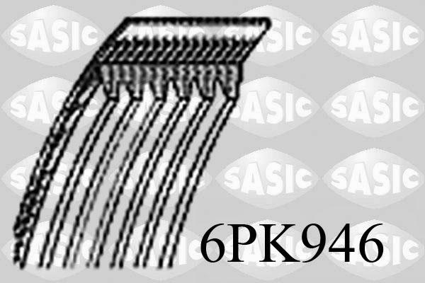 Sasic 6PK946 - Поликлиновой ремень autospares.lv