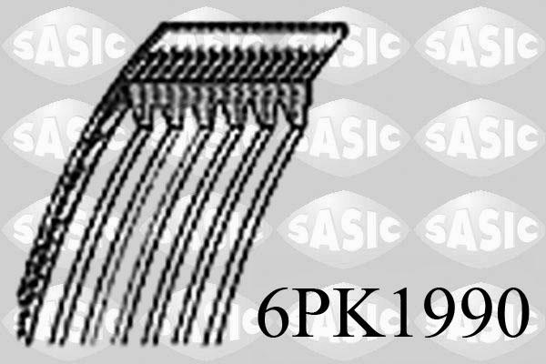 Sasic 6PK1990 - Поликлиновой ремень autospares.lv